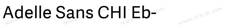 Adelle Sans CHI Eb字体转换